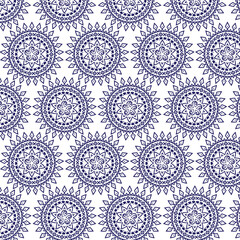 vector seamless pattern with circles
