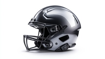 Fototapeta premium A sports helmet captured at a front angle, sharp details, isolated on white,