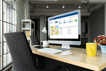 Delivery tracking system for e-commerce and modish online business to timely goods transportation...