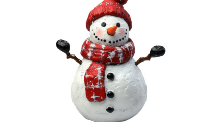 snowman isolated on white