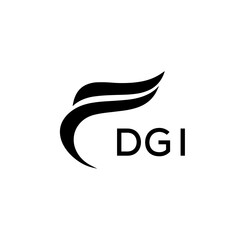 DGI creative minimalist letter logo.	