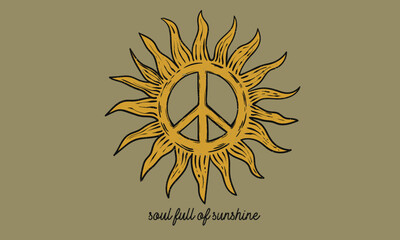 Sunshine paradise graphic print design. Sunshine on my mind. Summer vibes artwork. Beach modern abstract art. The best is yet to come. 