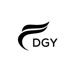 DGY creative minimalist letter logo.	