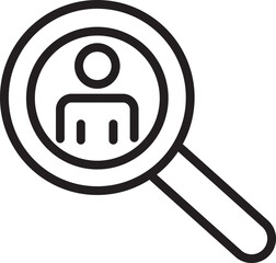user search icon, people searching, target searching