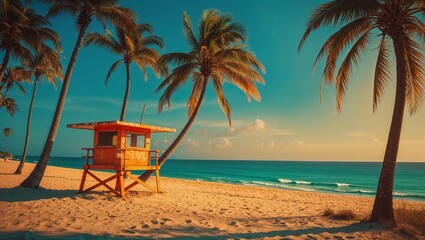 beach chair on the beach