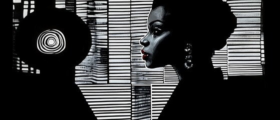 Woman Silhouette Blindscape.