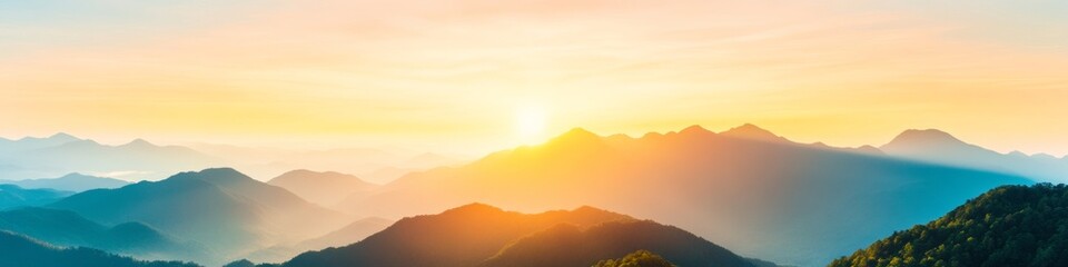 Obraz premium Serene Mountain Vista Sunlit Peaks and Shadowy Valleys for Eco-Friendly Travel Promo - Nature Beauty Marketing and Wilderness Exploration Campaign