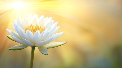 White Lotus Sunlit Bloom.