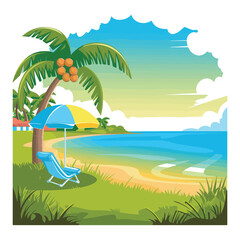tropical beach background