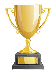 gold trophy cup