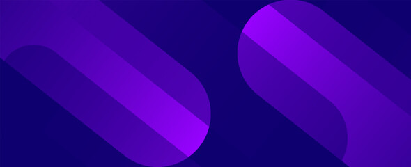 Modern dark purple abstract horizontal banner background with glowing geometric lines.Suitable for covers, brochures, presentations, flyers. vector