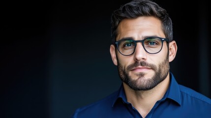Fototapeta premium Confident man in glasses