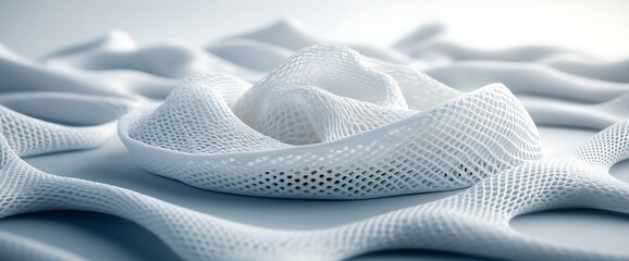 Abstract Interwoven Textile Design