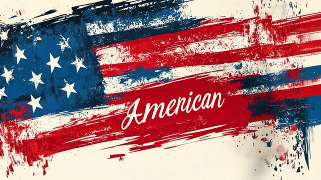 american flag grunge