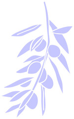 Hand-Drawn Olive Branch Illustration  sticker