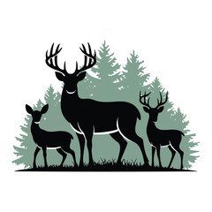 deer vector illustration