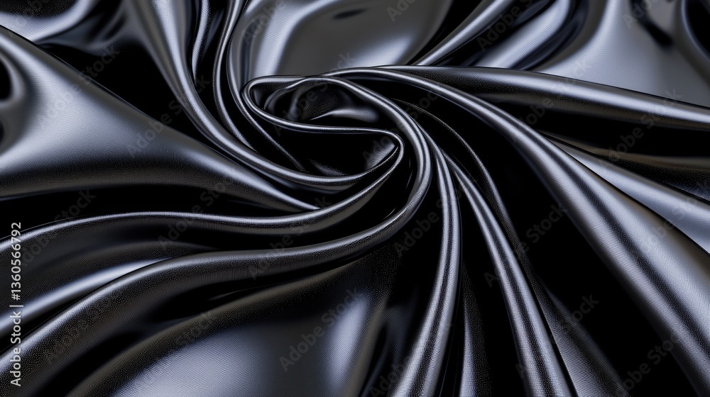 Poster minimalist black-on-black abstract pattern with dynamic lines and premium texture.