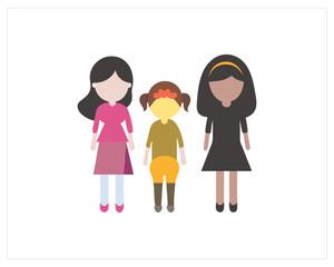 Women vector , girls day free SVG Download