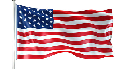 Fototapeta premium American Flag Waving in the Wind