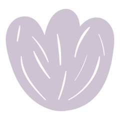 Cartoon tulip, bell flower hand drawn illustration. Scandinavian style flat design, isolated vector. Meadow blossom, bloom, wild floral, botanical element. Kids seasonal clip art, spring, summer print