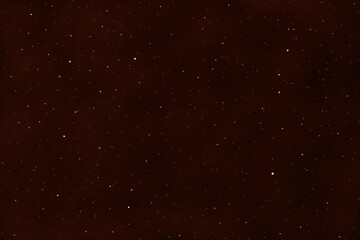 Stars in the night. Dark red brown galaxy space background. Starry night sky. New Year, Christmas and Celebration backgrounds concepts.