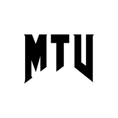 MTV letter logo design for technology company. MTV logo design black and white color combination. MTV logo, MTV vector, MTV design, MTV icon, MTV alphabet. MTV typography logo design.