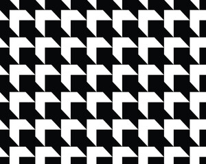 Seamless monochrome geometric pattern, decorative design