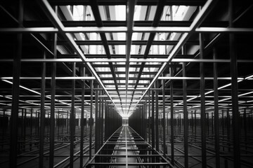 Close up of an isolated metal structure showcasing superior craftsmanship and design quality