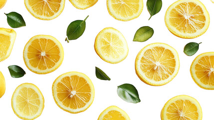Obraz premium seamless pattern with lemons