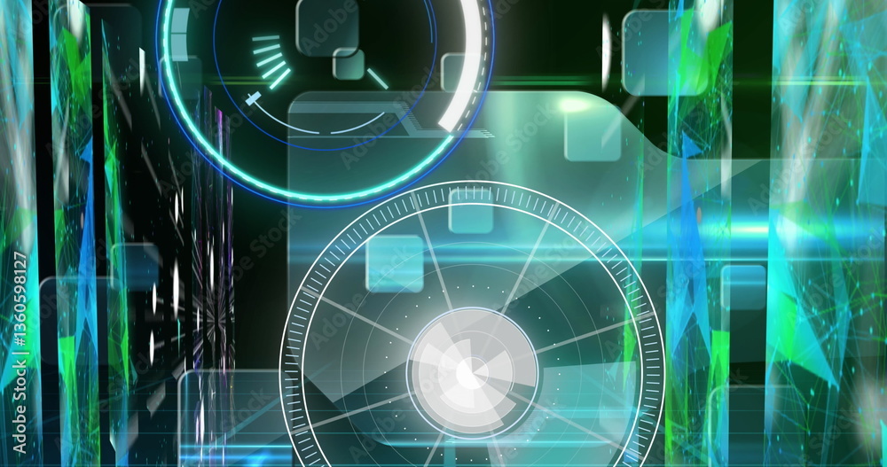 Poster image of two scopes scanning and data processing on digital screen