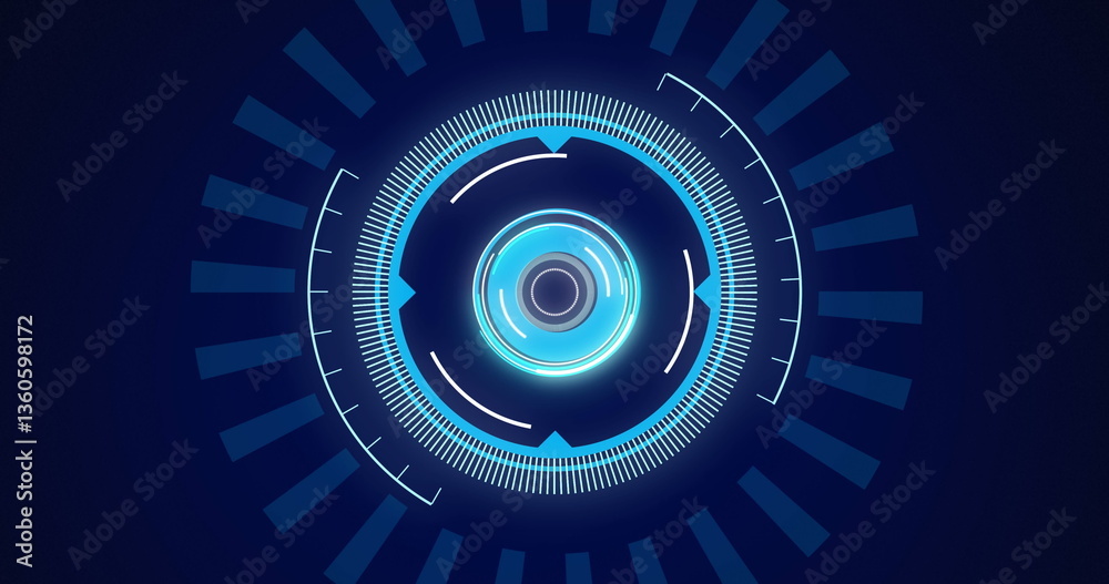 Poster image of scopes scanning and data processing on digital screen