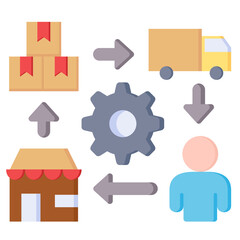 Supply Chain Icon