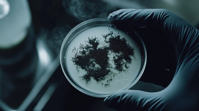 Cultivo de moho en laboratorio