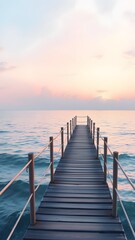 Obraz premium A serene sunset over the ocean creates a beautiful phone wallpaper, ideal for those who love peaceful and dreamy coastal landscapes for their smartphone backgrounds. 