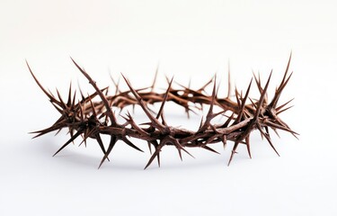Fototapeta premium Crown of Thorns Still Life Depicting Sacrifice and Religious Significance