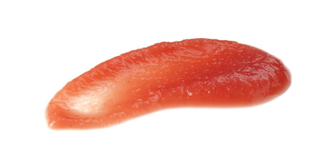 Baby food. Tasty puree on white background