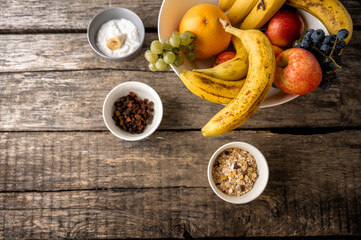 Rustic breakfast arrangement