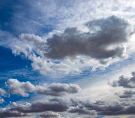 blue sky with clouds