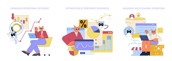 Fototapeta premium Data Analysis and Visualization Concepts That Are Crucial in Todays Modern Business Practices