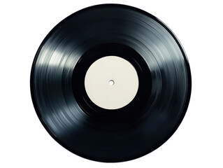 Isolated black record for music