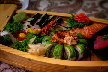 Various sushi and sashimi © InversedSlayer