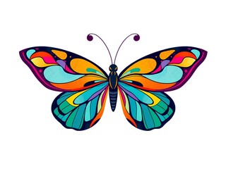 butterfly on a white background