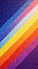 Fototapeta premium Diagonal rainbow stripes background graphic