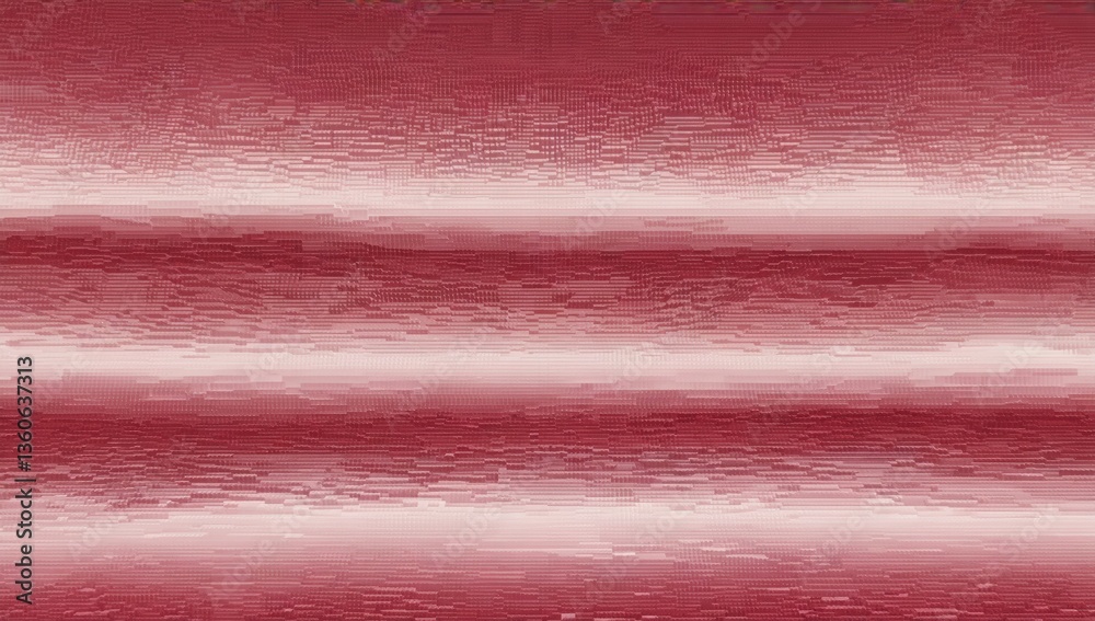 Poster abstractive design featuring horizontal red and white lines with dynamic visual movement and depth p