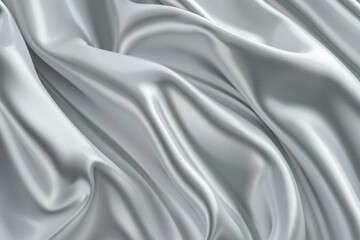 Obraz premium A close up view of flowing white fabric with delicate light sheen