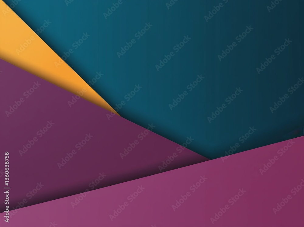 Poster colorful abstract shapes and layers create a visually striking composition in a modern design settin