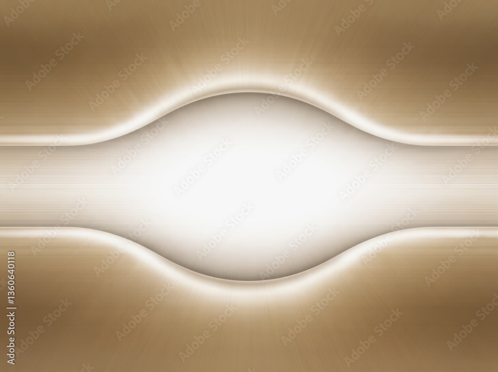 Poster abstract design featuring smooth curves and a luminous center with a warm color palette creating an 
