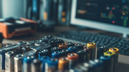 Used batteries. Electronic waste to be disposed.