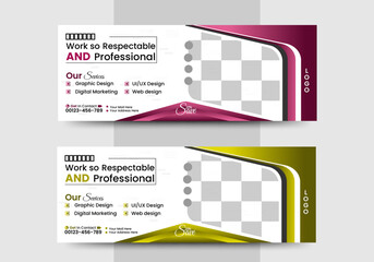 Digital Marketing Facebook cover design template