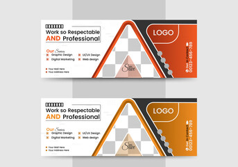 Digital Marketing Facebook cover design template